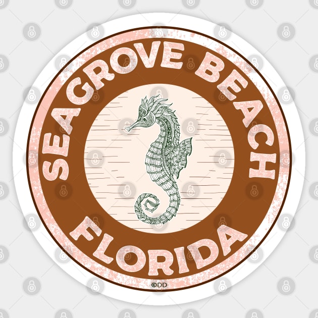 Seagrove Beach Florida Crab 30A 30 A Emerald Coast Walton County Sticker by TravelTime